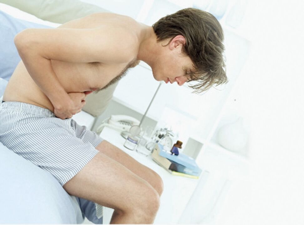 Douleur chez un homme atteint de prostatite